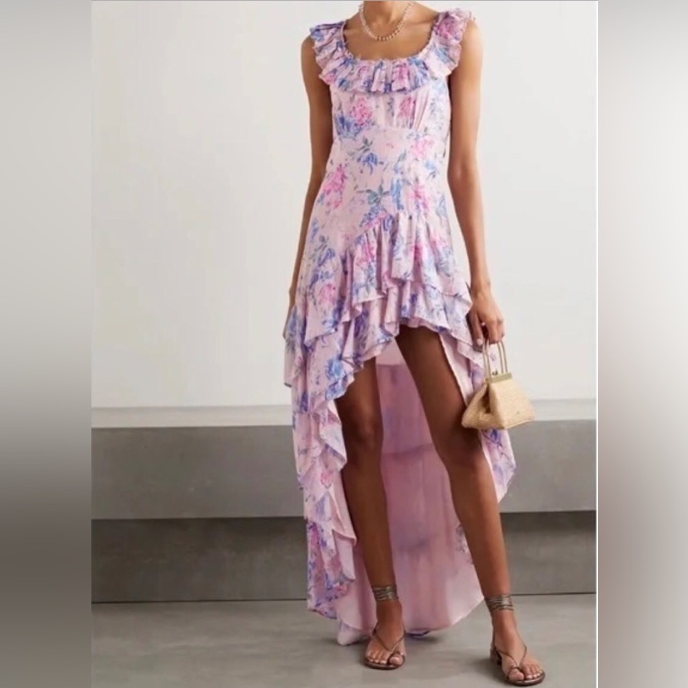 RARE! Very Sexy Gorgeous LoveShackFancy Floral HighLow Dress Island Tropic Vibes